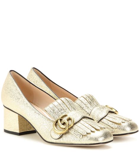 gucci marmont metallic loafers|Gucci loafers ladies.